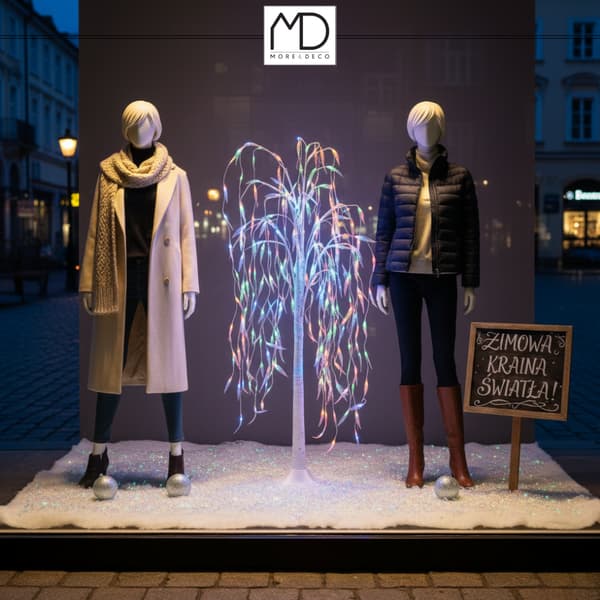Willow 200 LED juletræslys 150 cm blå