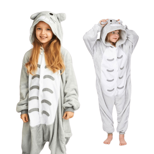 Kigurumi-pyjamas Totoro-kostym för barn 95-105 cm