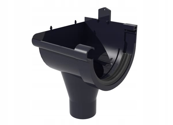 SCALA PLASTICS vänster avloppstratt g80 grafiitti