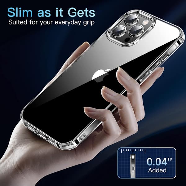 ETUI TIL APPLE IPHONE 12/12 PRO KLAR, STÆRK + STATIV A2172 A2341