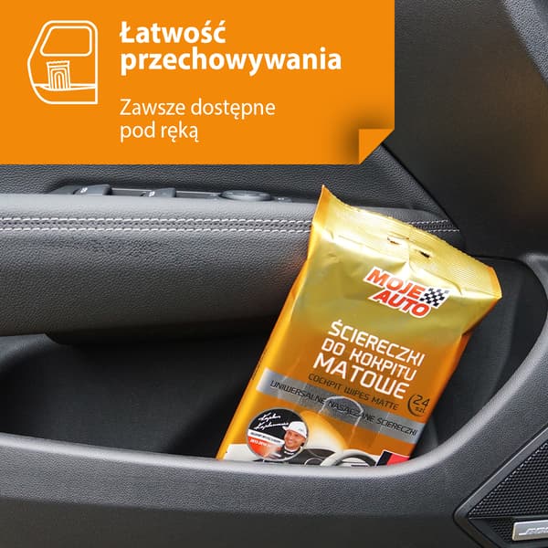 017820 Mit Bil - Matte dashboardklude - Vanilje - 24 stk.