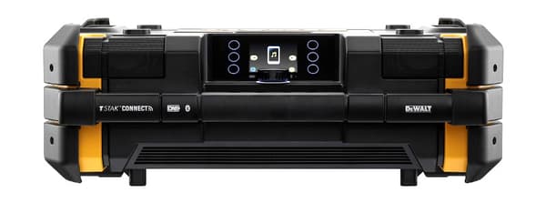 DEWALT TRÅDLÖS/NÄTRADIO TSTAK FM-SYSTEM DAB+ BLUETOOTH-LADDARE