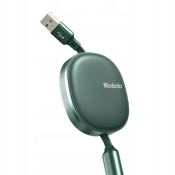 Mcdodo Udtrækkeligt Telefonkabel til iPhone / Micro USB / USB-C 3i1 66W Grøn