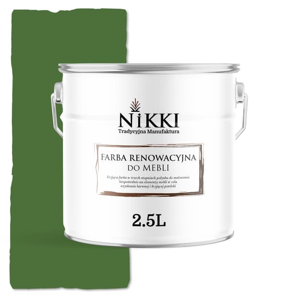 Färg för köksframsidor gräsgrön RAL6010 halvmatt 2,5L