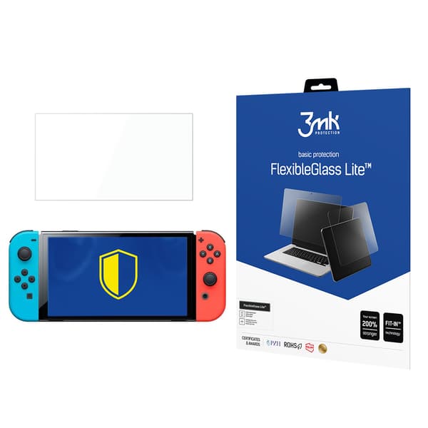 Nintendo Switch OLED - op til 8,3" 3mk FlexibleGlass Lite