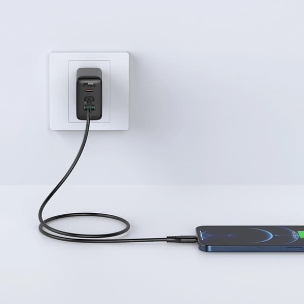 Acefast C3-01 Lightning - USB-C PD-kabel 30W 3A 480Mb/s 1,2m - Vit