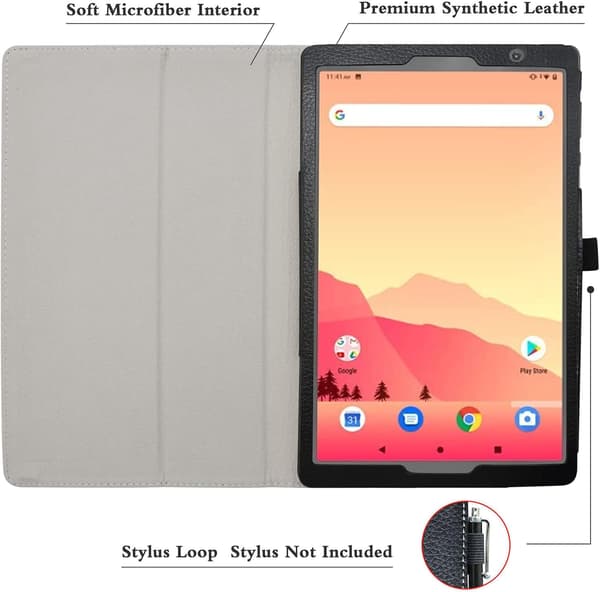 MATRIXPAD S20 -TABLETIN SUOJAKANSI, SULJETTU, MUSTA, KIINTEÄ