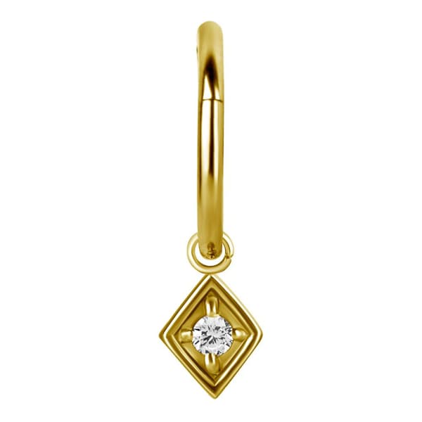 Berlocker - romb - guld - D-005 Berlocker - romb - guld - D-005