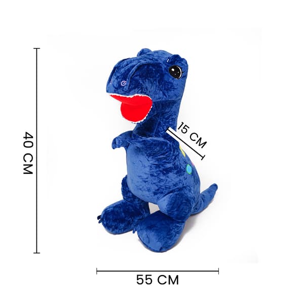 Dinosaurie Edi 60cm - marinblå