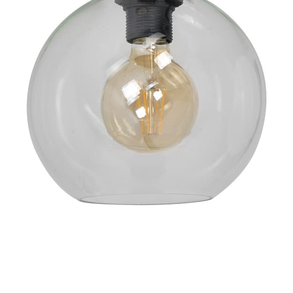 TAKLAMPA SOFIA 1 E27 SVART MILAGRO MLP6573