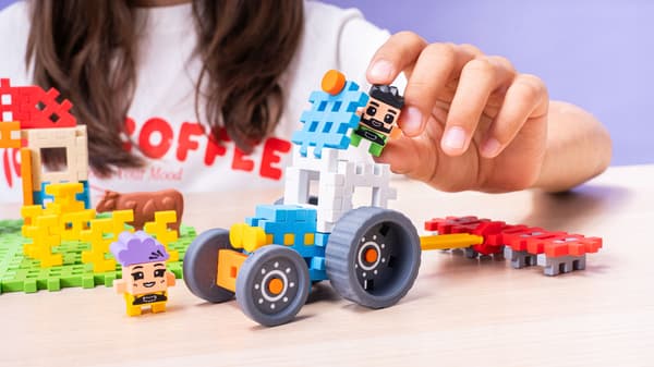 Marioinex WAFFLE mini FARMER-block - Vriden kvarn, 109 bitar