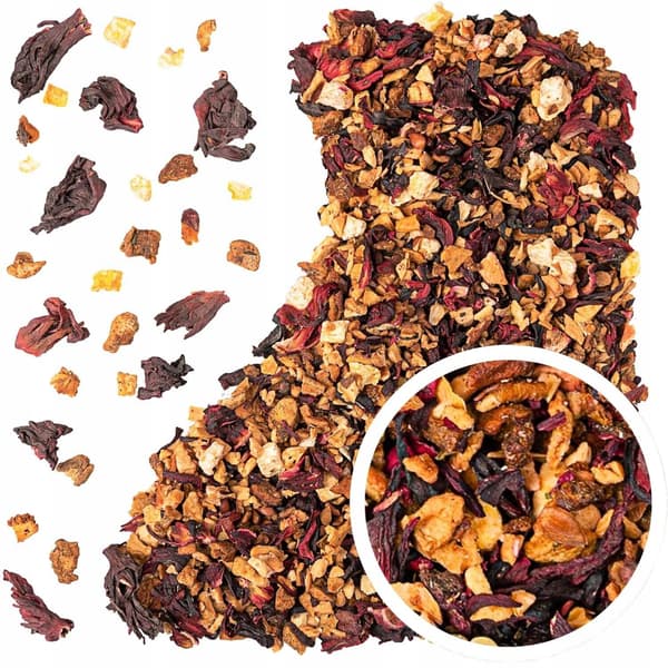 Fruktté SAFTIG PERSIKA päron äpple hibiskus infusion 50 g