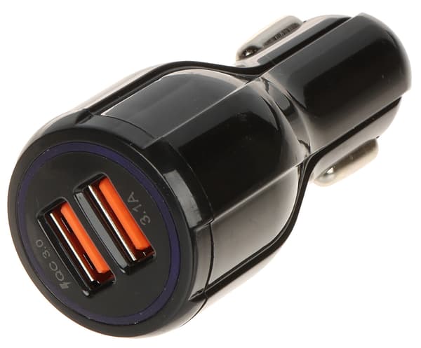 Billaddare 5V 3.1A kaksi USB Quick 3.0 -latain