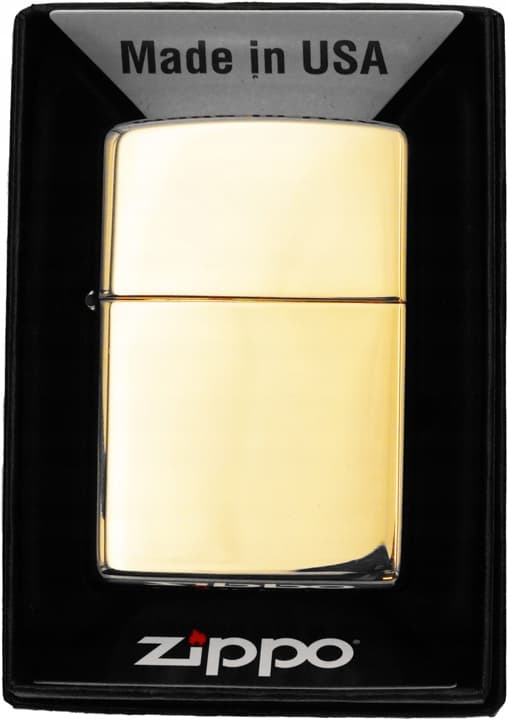 ZIPPO Lighter Messing Højpoleret Gavesæt No. 2