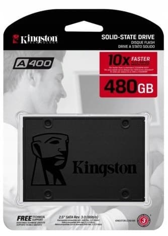 Kingston SA400S37 480GB 2,5" SATA3 SSD, 500MB/s