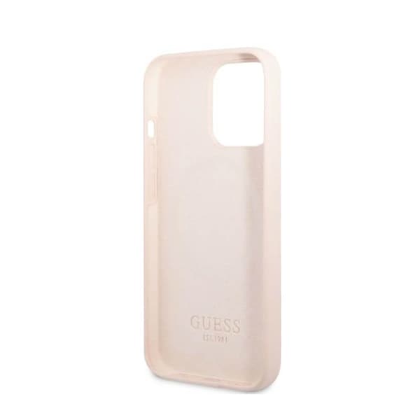 Guess Silikone Logoplade MagSafe - iPhone 13 Pro Max Etui (Pink)