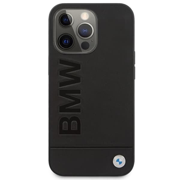 BMW Leather Hot Stamp MagSafe - iPhone 14 Pro Max -kotelo (musta)