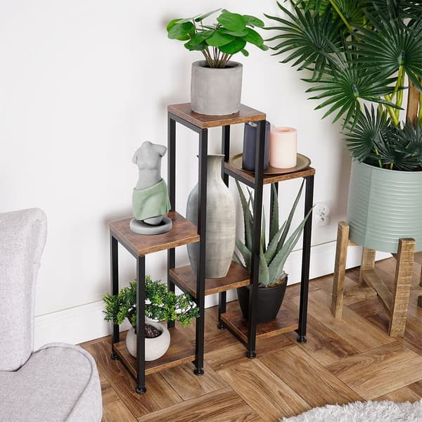 Metal blomsterstand 6-niveauer 70 cm