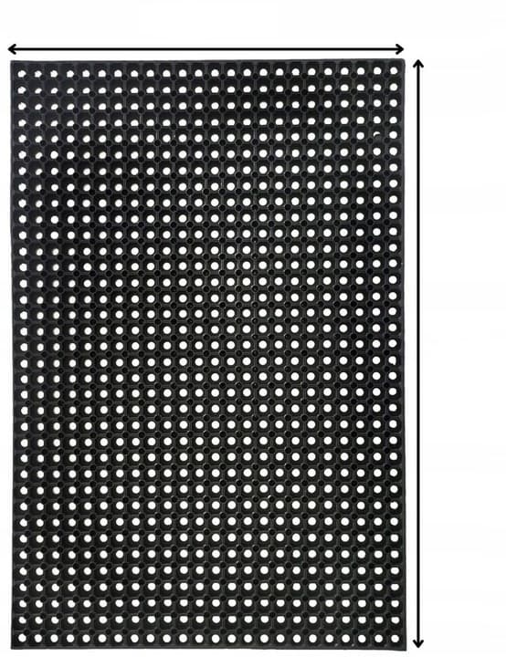DOMINO GUMMI DØRMÅTE 100x150CM/22MM