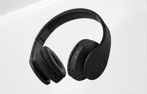PowerLocus trådløse hovedtelefoner sorte BLUETOOTH / microSD / FM-radio