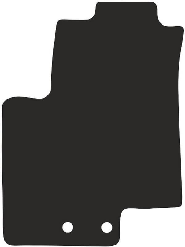 polyamid førermåtte til: Kia Venga minivan 2009-2017 gummibelagt førermåtte