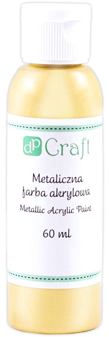 Metallisk akrylmaling guld 60ml