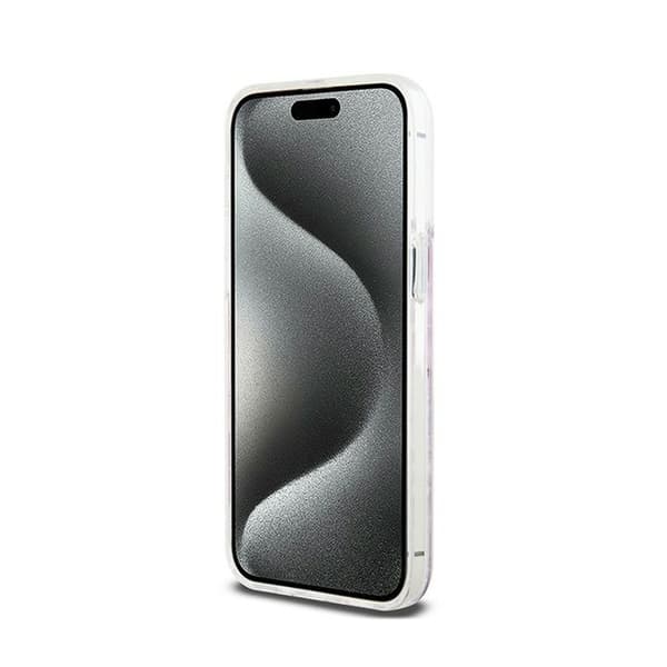 DKNY Liquid Glitter Multilogo - iPhone 15 Pro Max-skal (rosa)
