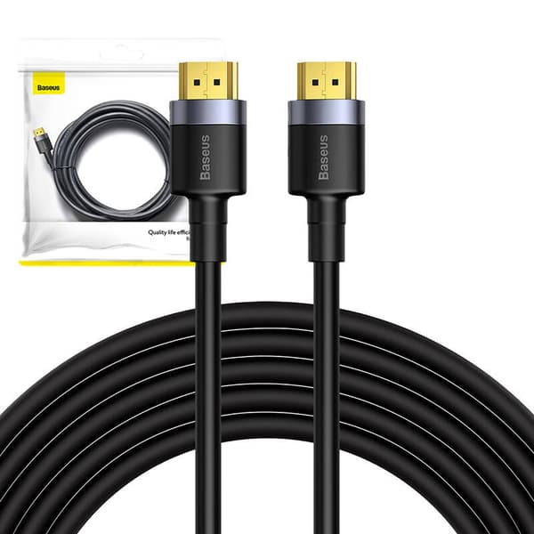Baseus Cafule HDMI 2.0 Kabel, 4K, 3D, 5m (Sort-Grå)