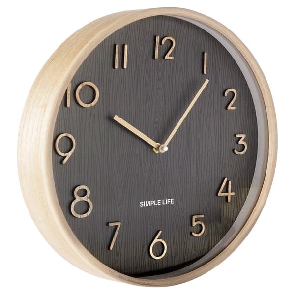 Seinäkello harmaa 38 cm