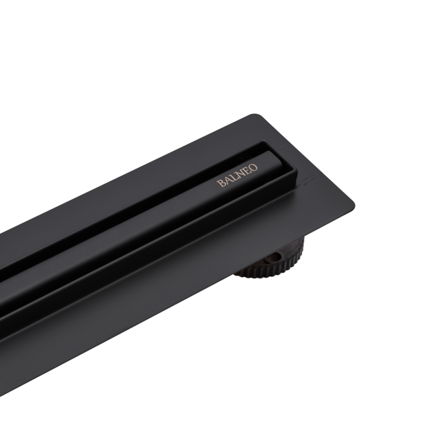 Slim&Low ProLine Sort Lineært Afløb 70 cm sort