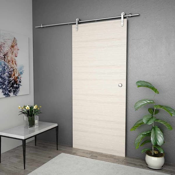vidaXL Skjutdörrsfäste 183 cm stål silver