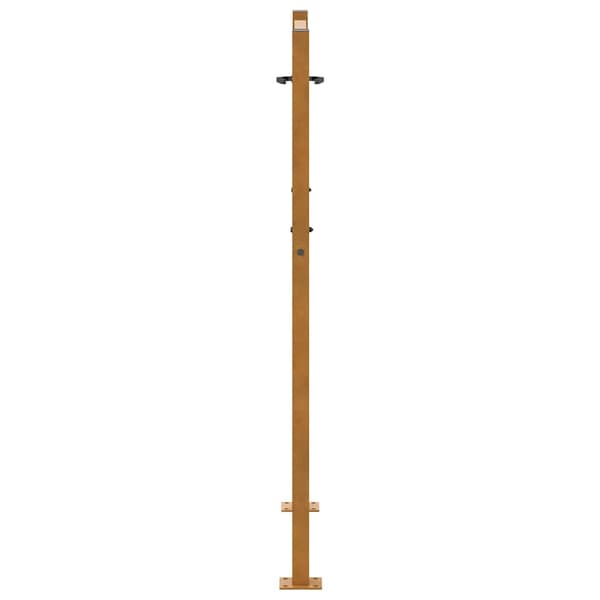 vidaXL havelåge 105x130 cm rustfrit stål bølgemønster