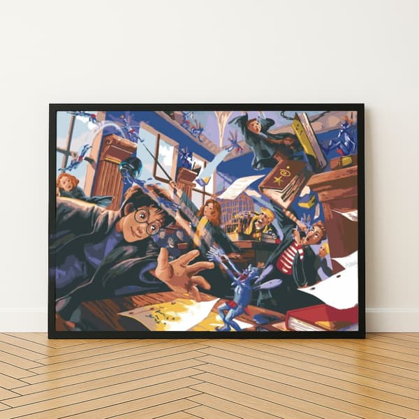 MALING EFTER TAL Billeder til maling - Harry Potter og Goblinerne 50x40 cm