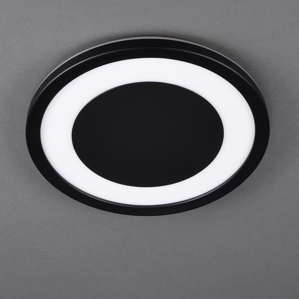LED loftlampe 15W badeværelsesloftlampe IP44 NEUTRAL 4000K sort