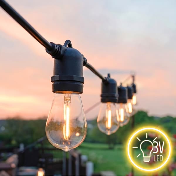 LED SOLUTION - Havegirlande - 10m 10LED - Sol