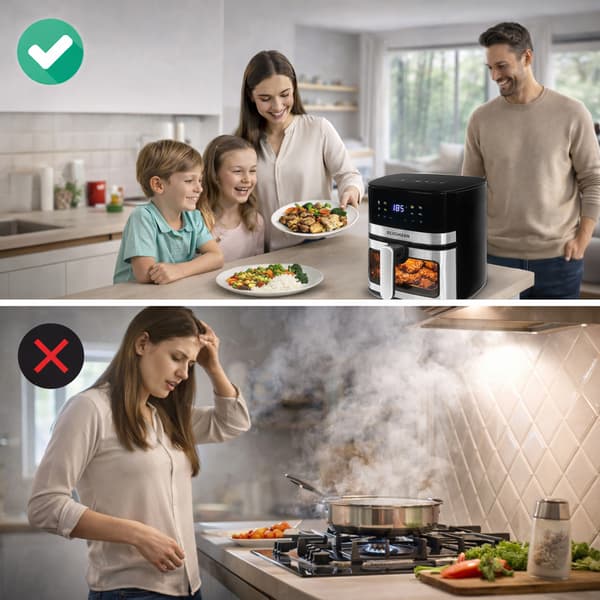 Bergmann YA 1 luftfriteuse 5L 1400W utan fett
