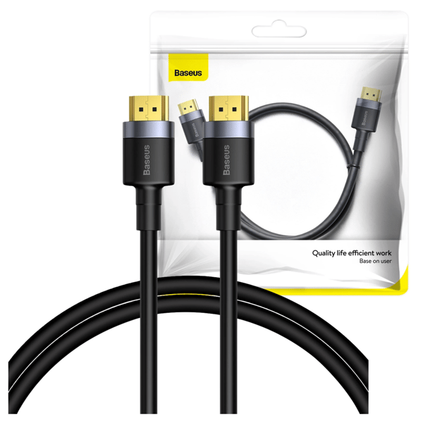 Baseus Cafule HDMI 2.0 Kabel, 4K, 3D, 1m (Sort-Grå)