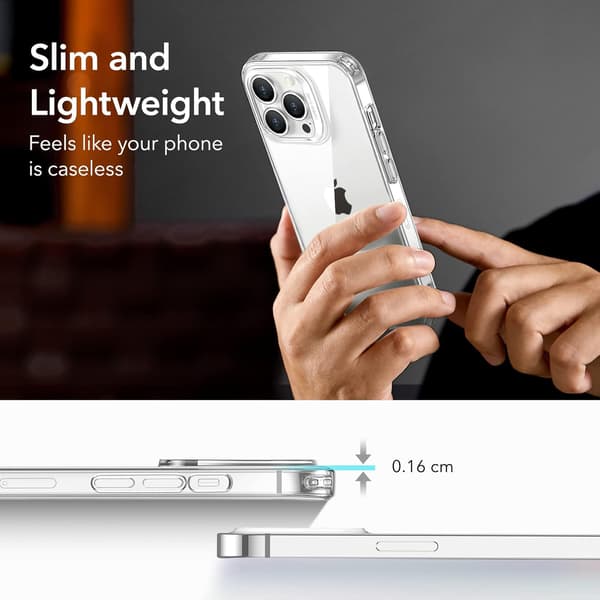 FODRAL TILL APPLE IPHONE 14 PRO MAX TRANSPARENT SILIKONBAKSIDA