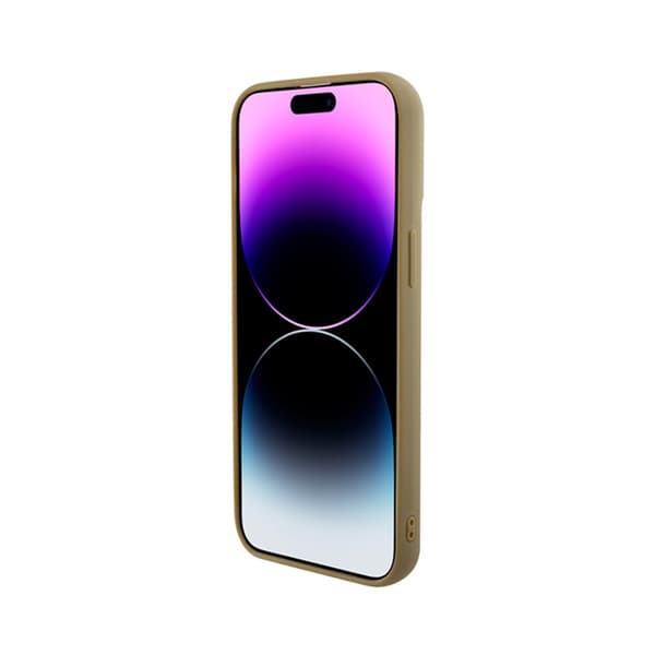 Guess Disco Metal Script - iPhone 15 Pro Max -suojakuori (kulta)