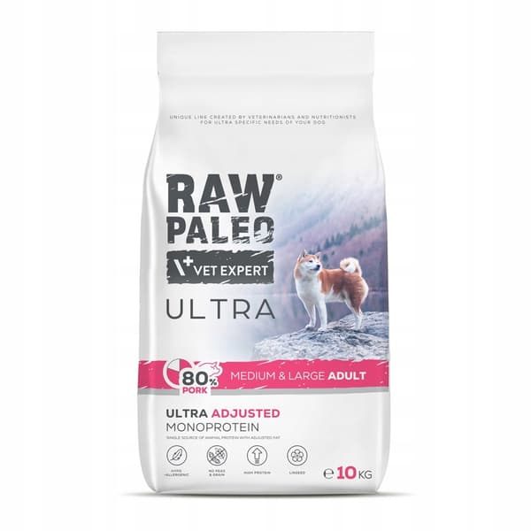VetExpert Raw Paleo Ultra torrfoder för hundar 10 kg
