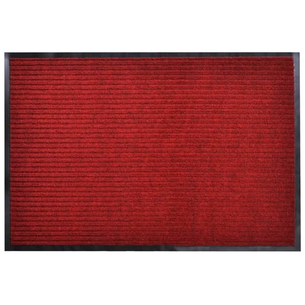 PVC dørmåtte 90 x 120 cm, rød