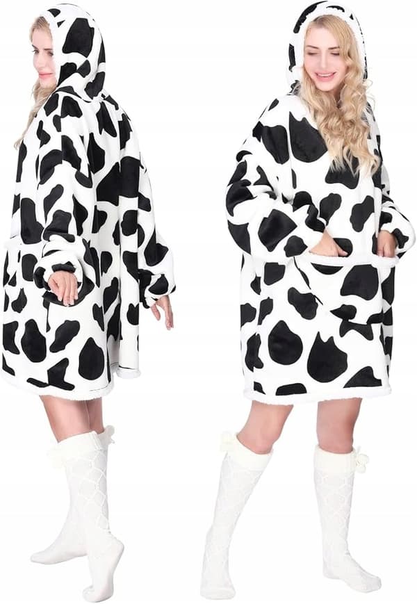 BENASS Oversized Cow Hoodie