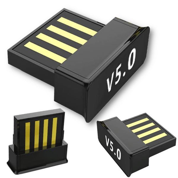 Miniadapter Bluetooth 5.0 + EDR USB 2.0 20m mottagare adapter BT