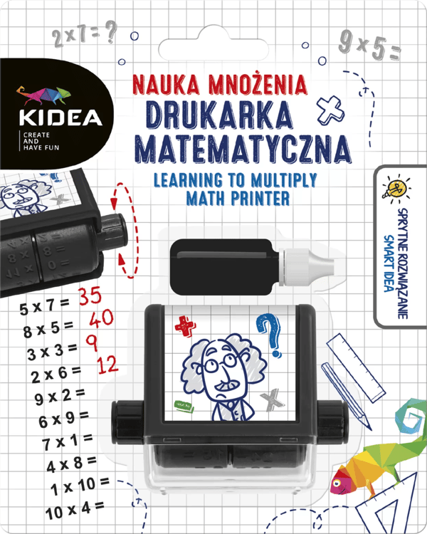 Kidea Math Printer Kertolasku Hauskaa - Oppimista ilolla