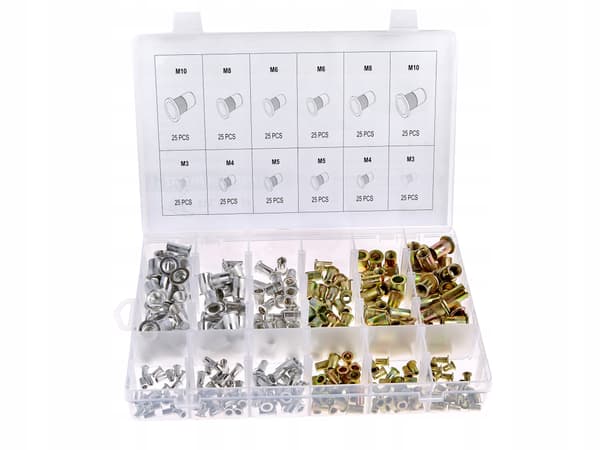 Setti nitoja M3-M10 mix 300 kpl