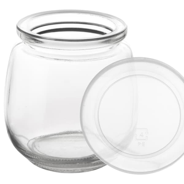 Burk för yoghurt och desserter med lock 130 ml 12 st
