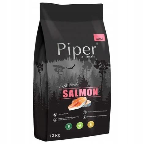 Torrfoder för hundar DOLINA NOTECI Piper Animals lax 12 kg