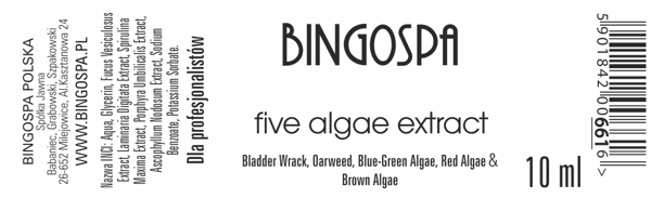 BINGOSPA För vacker hud extrakt av fem alger 10 ml