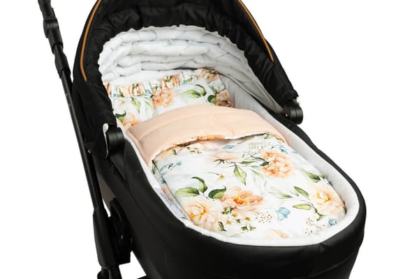 FLØJLS BARNESÆT MED FRILL PEONY PEACH