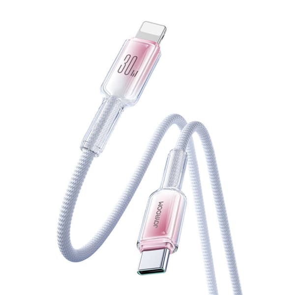 Joyroom S-A42 30W 1,2m USB-C Lightning-kabel Vit